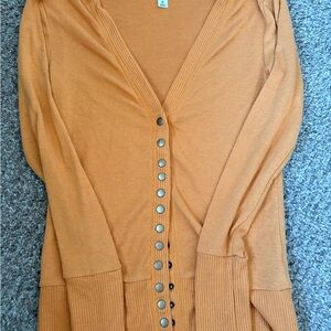 Zenana Outfitters Vibrant Orange Knit Top